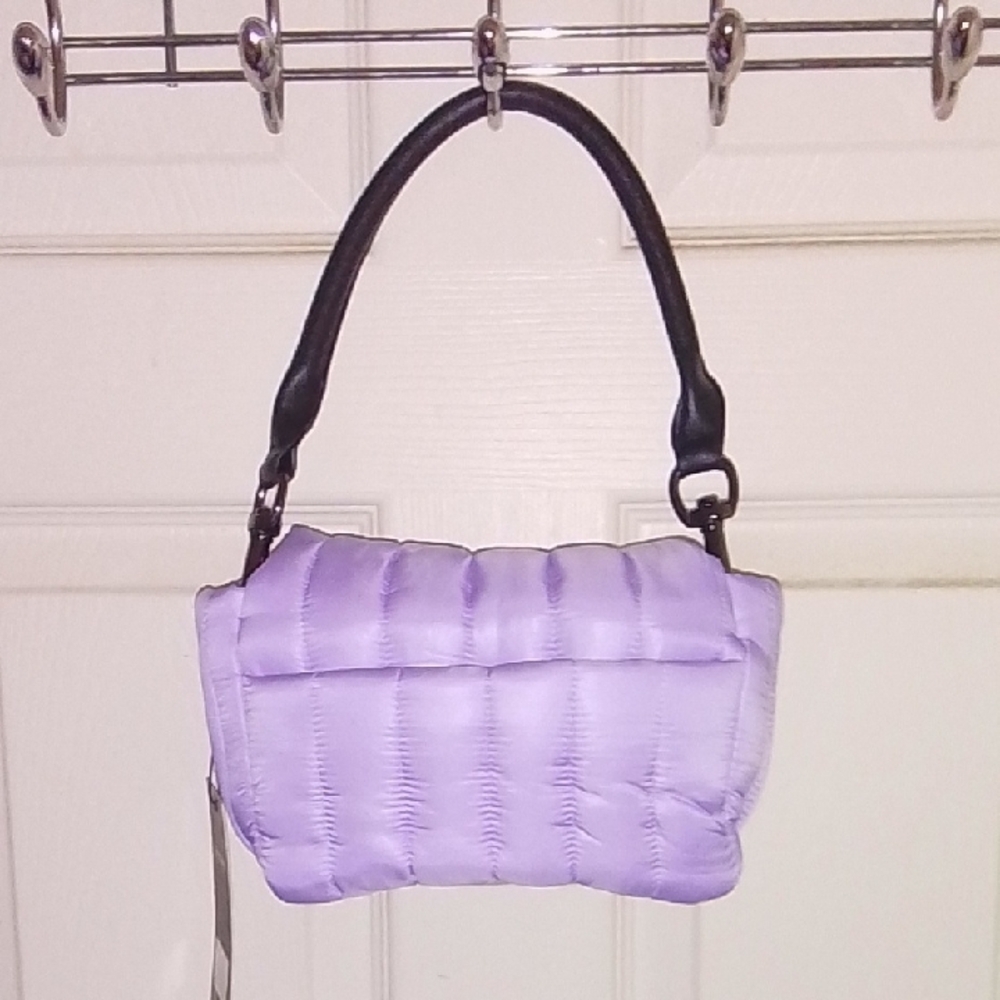 THINK ROYLN Purple and Black Quilted Shoulder Bag - Picture 2 of 9